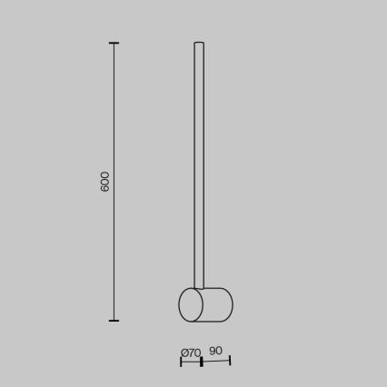 Maytoni MOD237WL-L6BS3K - LED väggbelysning LIGHT STICK LED/7W/230V 3000K guld