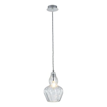 Maytoni MOD238-PL-01-TR - Ljuskrona med textilsladd EUSTOMA 1xE14/40W/230V genomskinlig