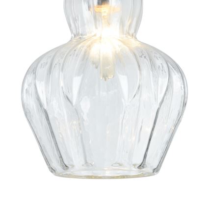 Maytoni MOD238-PL-01-TR - Ljuskrona med textilsladd EUSTOMA 1xE14/40W/230V genomskinlig