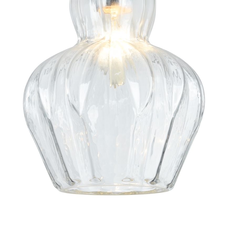 Maytoni MOD238-PL-01-TR - Ljuskrona med textilsladd EUSTOMA 1xE14/40W/230V genomskinlig
