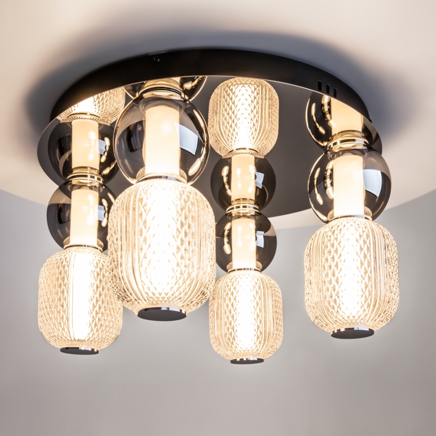 Maytoni MOD273CL-L60CH3K - LED taklampa DROP 4xLED/15W/230V diameter 43 cm skinande krom