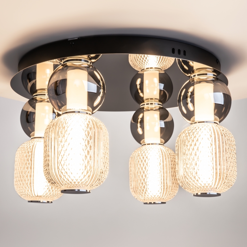 Maytoni MOD273CL-L60CH3K - LED taklampa DROP 4xLED/15W/230V diameter 43 cm skinande krom