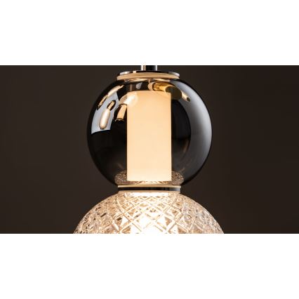 Maytoni MOD273CL-L60CH3K - LED taklampa DROP 4xLED/15W/230V diameter 43 cm skinande krom