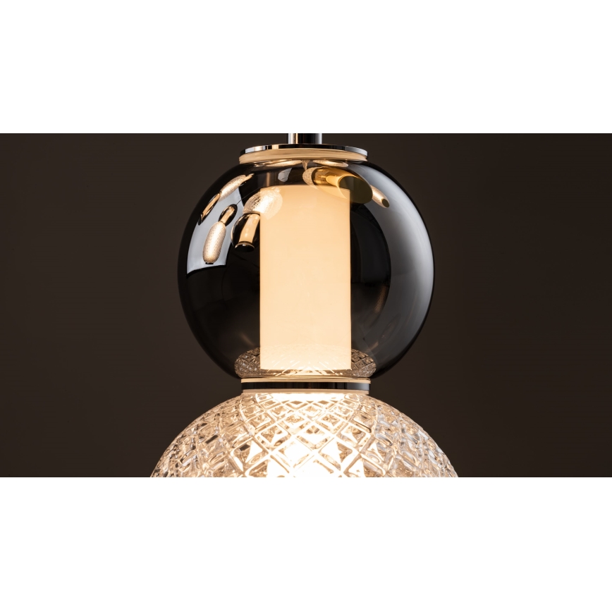 Maytoni MOD273CL-L60CH3K - LED taklampa DROP 4xLED/15W/230V diameter 43 cm skinande krom