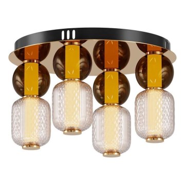 Maytoni MOD273CL-L60G3K - LED taklampa DROP 4xLED/15W/230V diameter 43 cm guld