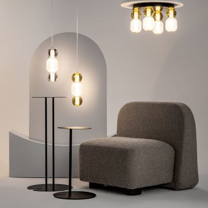 Maytoni MOD273CL-L60G3K - LED taklampa DROP 4xLED/15W/230V diameter 43 cm guld