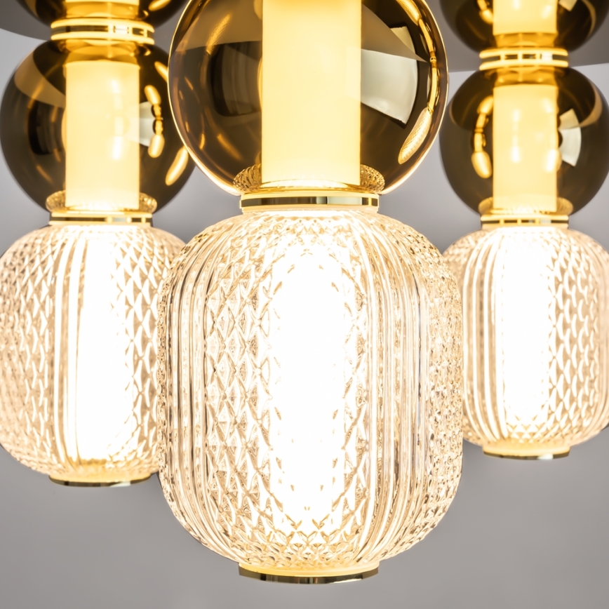 Maytoni MOD273CL-L60G3K - LED taklampa DROP 4xLED/15W/230V diameter 43 cm guld