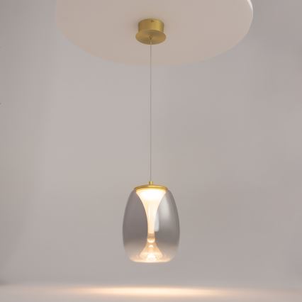 Maytoni MOD282PL-L8G3K - LED ljuskrona med textilsladd SPLASH LED/7W/230V 3000K guld
