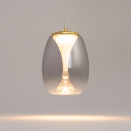 Maytoni MOD282PL-L8G3K - LED ljuskrona med textilsladd SPLASH LED/7W/230V 3000K guld