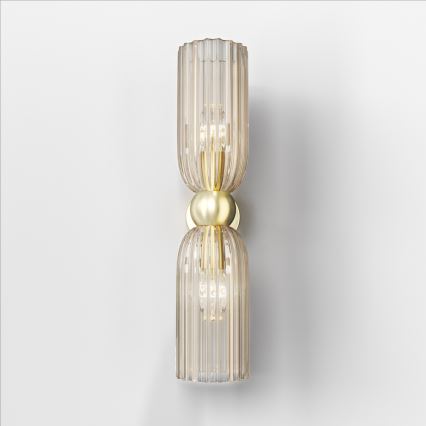 Maytoni MOD302WL-02CG - Vägglampa ANTIC 2xE14/40W/230V guld/beige