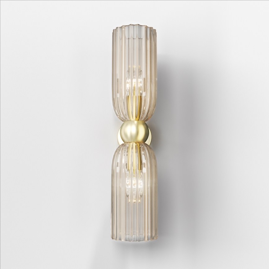 Maytoni MOD302WL-02CG - Vägglampa ANTIC 2xE14/40W/230V guld/beige