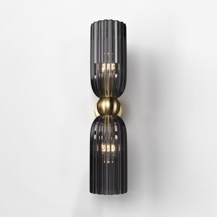 Maytoni MOD302WL-02GR - Vägglampa ANTIC 2xE14/40W/230V guld/grå