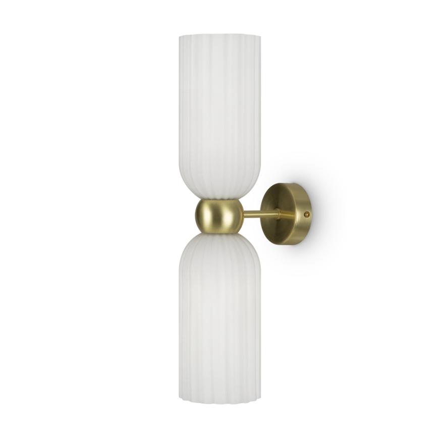 Maytoni MOD302WL-02W - Vägglampa ANTIC 2xE14/40W/230V guld/vit