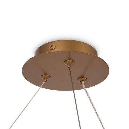 Maytoni MOD317PL-06G - Ljuskrona med textilsladd BALANCE 6xG9/40W/230V koppar