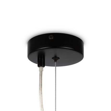 Maytoni MOD545PL-06B - Ljuskrona med textilsladd DALLAS 6xG9/28W/230V svart