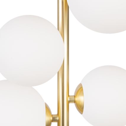 Maytoni MOD545PL-06BS - Ljuskrona med textilsladd DALLAS 6xG9/28W/230V guld