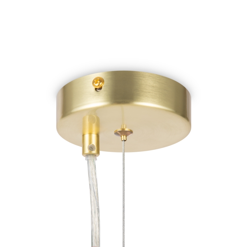 Maytoni MOD545PL-06BS - Ljuskrona med textilsladd DALLAS 6xG9/28W/230V guld