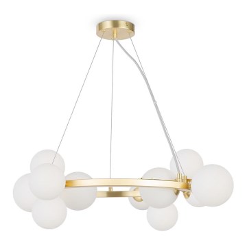 Maytoni MOD545PL-11BS - Ljuskrona med textilsladd DALLAS 11xG9/28W/230V guld