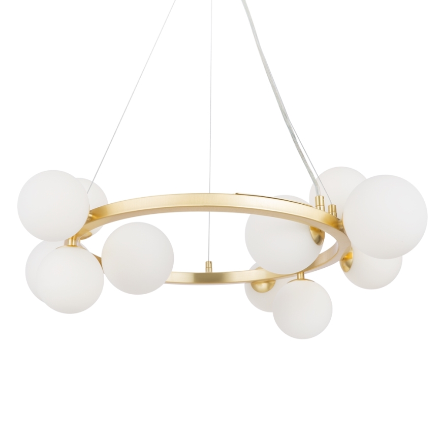 Maytoni MOD545PL-11BS - Ljuskrona med textilsladd DALLAS 11xG9/28W/230V guld