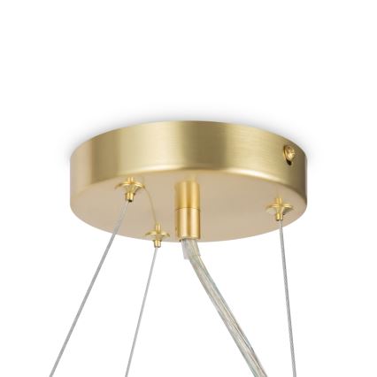 Maytoni MOD545PL-11BS - Ljuskrona med textilsladd DALLAS 11xG9/28W/230V guld