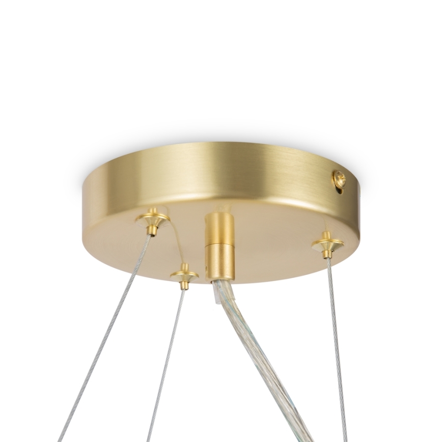 Maytoni MOD545PL-11BS - Ljuskrona med textilsladd DALLAS 11xG9/28W/230V guld