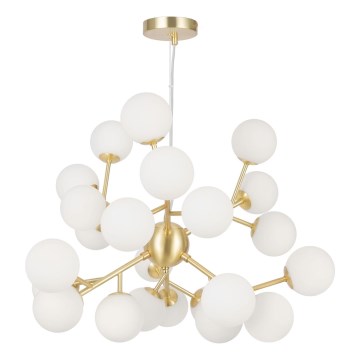Maytoni MOD545PL-24BS - Ljuskrona med textilsladd DALLAS 24xG9/28W/230V guld