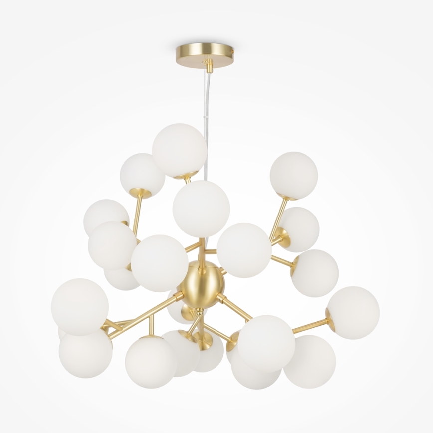Maytoni MOD545PL-24BS - Ljuskrona med textilsladd DALLAS 24xG9/28W/230V guld