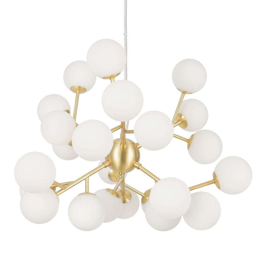 Maytoni MOD545PL-24BS - Ljuskrona med textilsladd DALLAS 24xG9/28W/230V guld