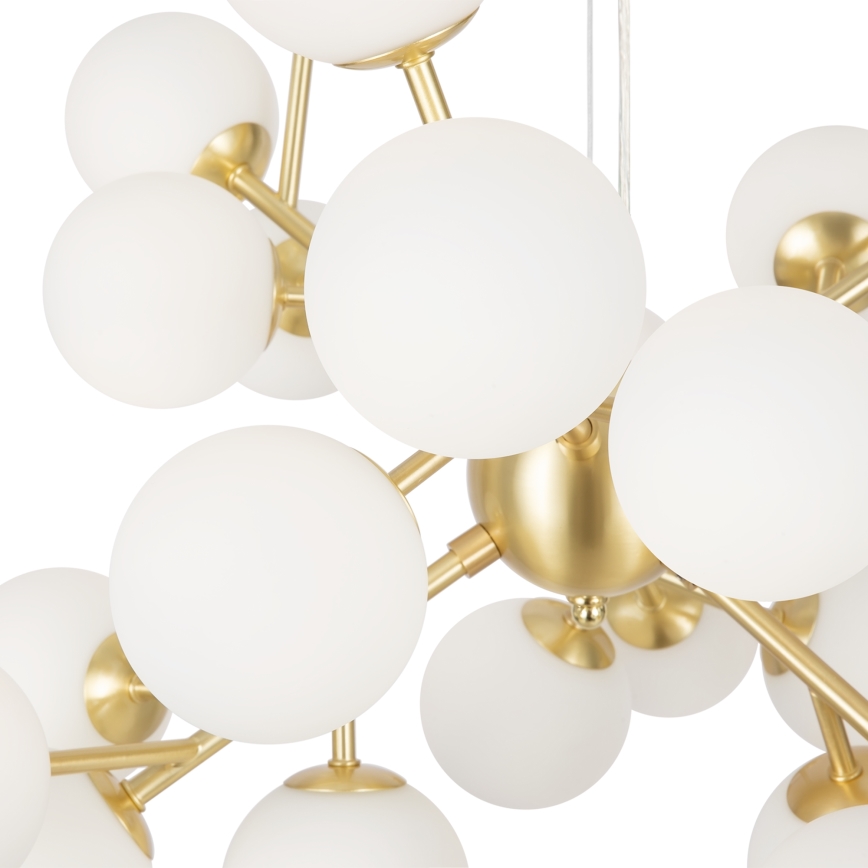 Maytoni MOD545PL-24BS - Ljuskrona med textilsladd DALLAS 24xG9/28W/230V guld
