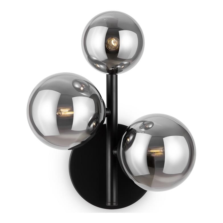 Maytoni MOD545WL-03B - Vägglampa DALLAS 3xG9/28W/230V svart