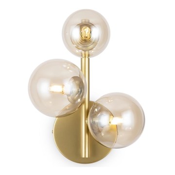 Maytoni MOD545WL-03G - Vägglampa DALLAS 3xG9/28W/230V mässing