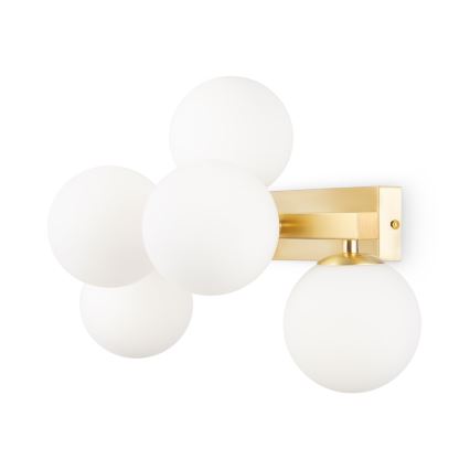 Maytoni MOD547WL-05BS - Vägglampa DALLAS 5xG9/28W/230V guld