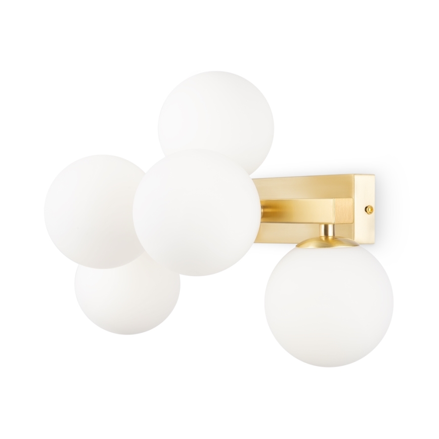 Maytoni MOD547WL-05BS - Vägglampa DALLAS 5xG9/28W/230V guld