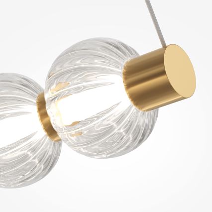 Maytoni MOD555PL-L35G3K - LED ljuskrona med textilsladd AMULET LED/40W/230V 3000K guld