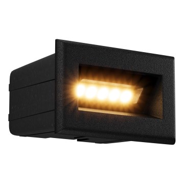 Maytoni O045SL-L3B3K - LED Inbyggd utomhusbelysning BOSCA LED/3W/230V 3000K IP65 svart