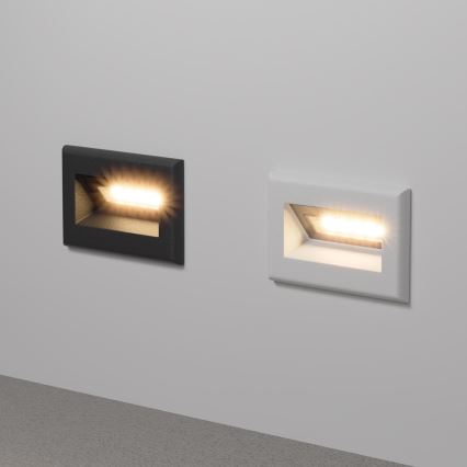 Maytoni O045SL-L3W3K - LED Inbyggd utomhusbelysning BOSCA LED/3W/230V 3000K IP65 vit