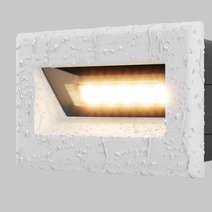 Maytoni O045SL-L3W3K - LED Inbyggd utomhusbelysning BOSCA LED/3W/230V 3000K IP65 vit