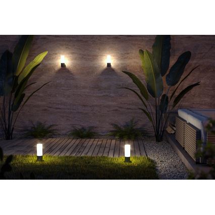 Maytoni O418FL-01B - Utomhuslampa WILLIS 1xE27/60W/230V 30 cm IP54 svart