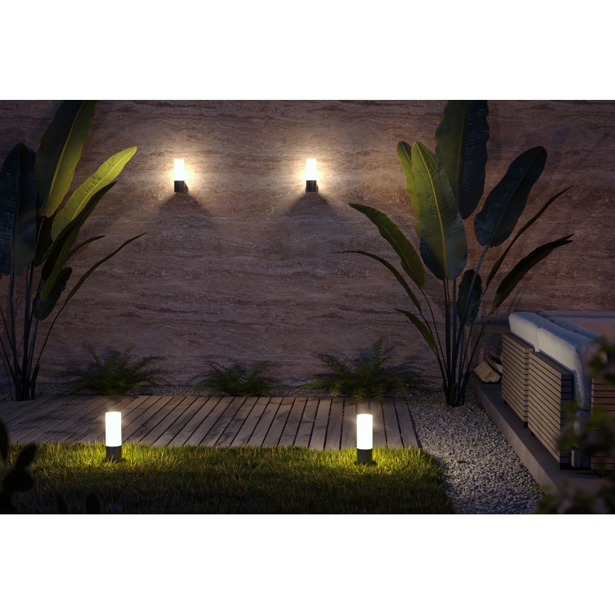 Maytoni O418FL-01B - Utomhuslampa WILLIS 1xE27/60W/230V 30 cm IP54 svart