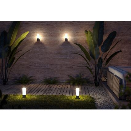 Maytoni O418WL-01B - Vägglampa för utomhusbruk WILLIS 1xE27/60W/230V IP54 svart