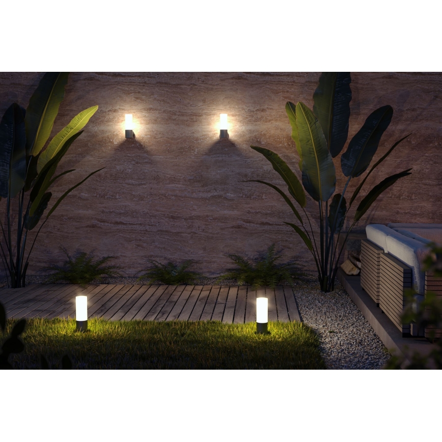 Maytoni O418WL-01GR - Vägglampa för utomhusbruk WILLIS 1xE27/60W/230V IP54 antracit