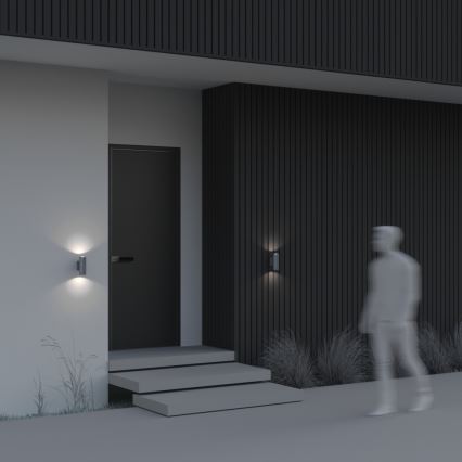 Maytoni O574WL-02GR - Vägglampa för utomhusbruk BOWERY 2xGU10/50W/230V IP54 antracit
