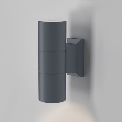 Maytoni O574WL-02GR - Vägglampa för utomhusbruk BOWERY 2xGU10/50W/230V IP54 antracit