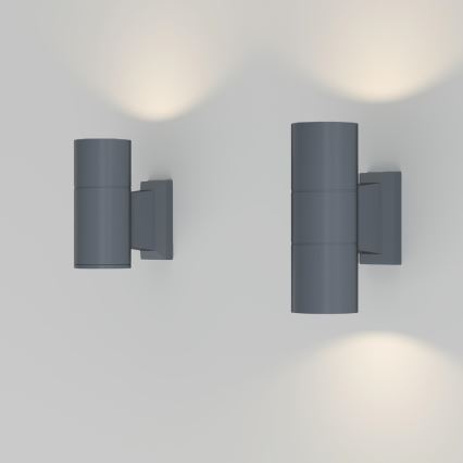 Maytoni O574WL-02GR - Vägglampa för utomhusbruk BOWERY 2xGU10/50W/230V IP54 antracit