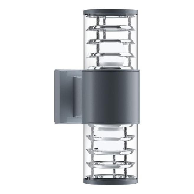 Maytoni O576WL-02GR - Vägglampa för utomhusbruk BRONX 2xE27/60W/230V IP54 antracit