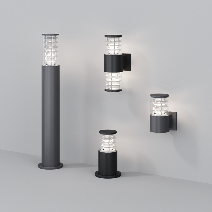 Maytoni O576WL-02GR - Vägglampa för utomhusbruk BRONX 2xE27/60W/230V IP54 antracit