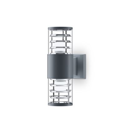 Maytoni O576WL-02GR - Vägglampa för utomhusbruk BRONX 2xE27/60W/230V IP54 antracit
