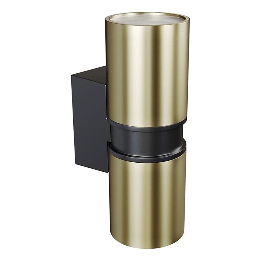 Maytoni O582WL-02BS - Vägglampa för utomhusbruk BOWERY 2xGU10/50W/230V IP54 mässing