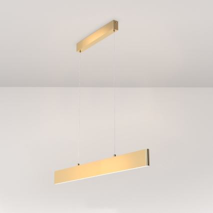 Maytoni P010PL-L23G3K - LED ljuskrona med textilsladd STEP LED/23W/230V 3000K 91 cm guld