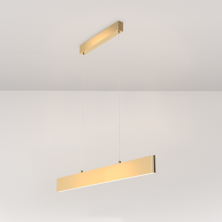 Maytoni P010PL-L23G3K - LED ljuskrona med textilsladd STEP LED/23W/230V 3000K 91 cm guld